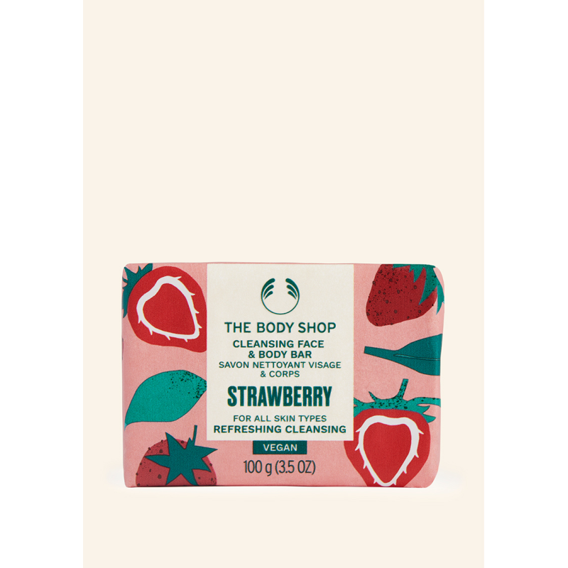 Strawberry Cleansing Face & Body Bar